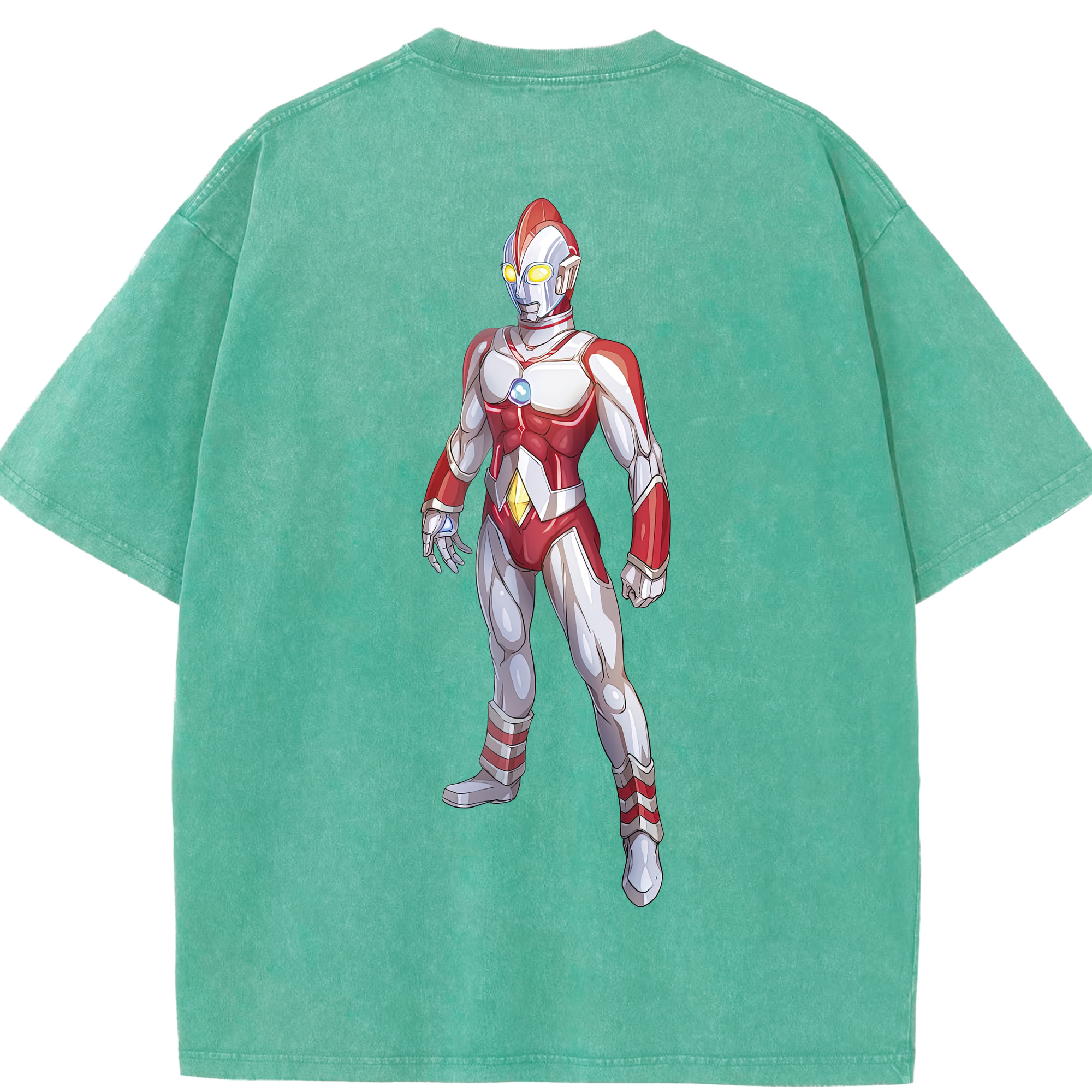 （画像用） ウルトラマン Ultraman 綿100% ヴィンテージ風 半袖Tシャツ（背面プリント）